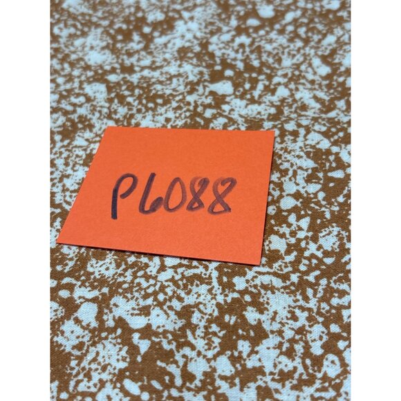 Vintage Speckled Brown & Cream Cotton Fabric 1/2 yard x 44" Quilting - Picture 4 of 4